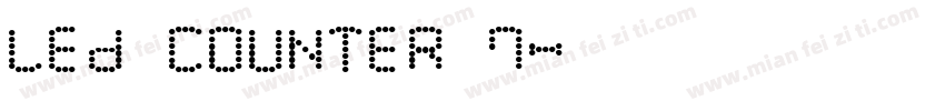 LED Counter 7字体转换